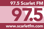 97.5 Scarlet FM logo