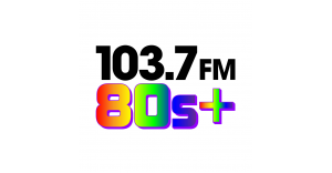 80s+ @103.7 logo